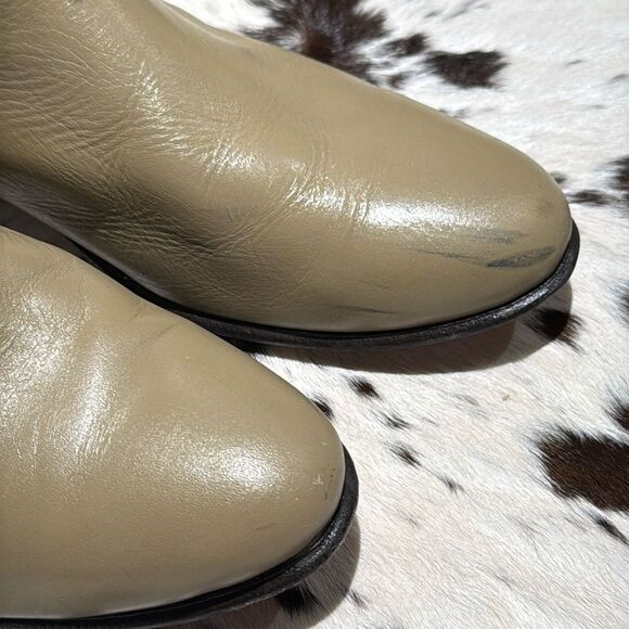 Red Diamond Leather Chelsea Boot Beige Size 28 A11 - Picture 4 of 11